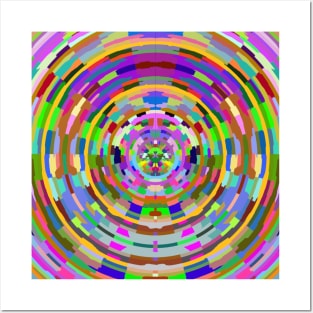 Colourful Abstract Circle Design Posters and Art